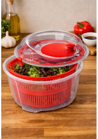 Selka Home Salata Kurutucu 4.4 Lt Kırmızı