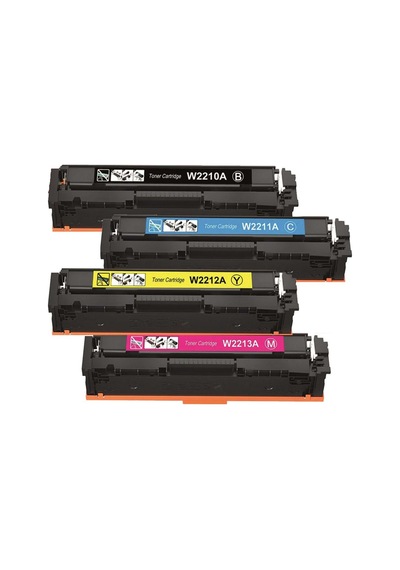 Hp 207a Uyumlu. Toner Çipli Set Siyah Mavi Sarı Kırmızı W2210a W2211a W2212a W2213a Garantili