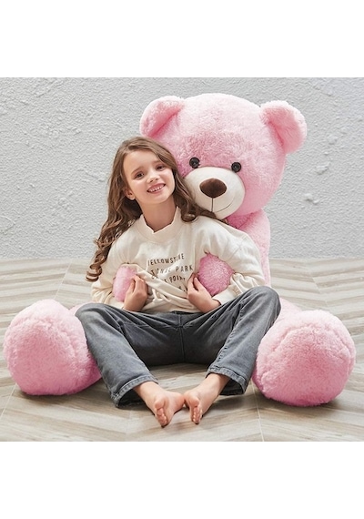 Peluş 120 Cm Papyonlu Sevimli Ayı - Sevgiliye Özel Hediye