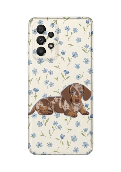 Samsung Galaxy M52 Uyumlu Baskılı Şeffaf Telefon Kılıfı Koleksiyon: Dog Lover 8