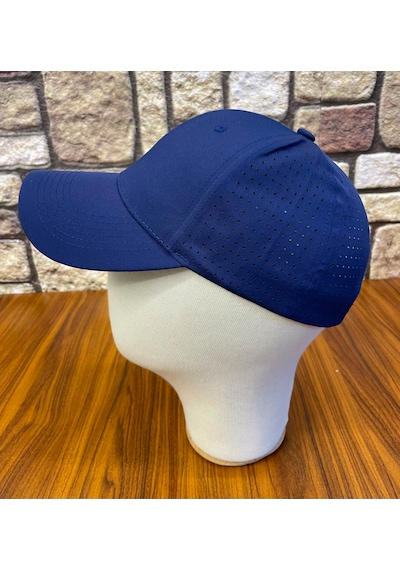Hamze Paraşüt Mikro Kumaş Yazlık Delikli Unisex Cap Şapka Lacivert