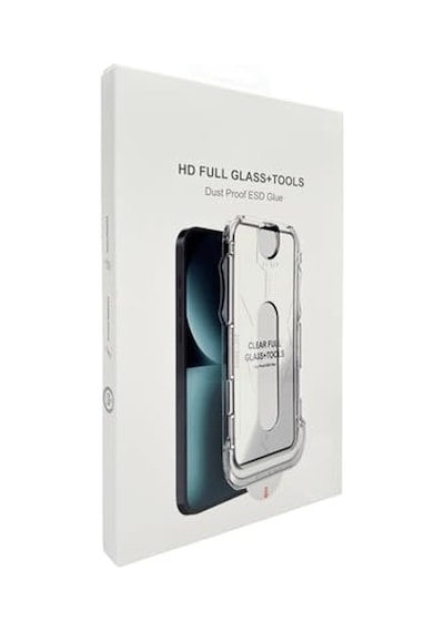 Apple Uyumlu iPhone Proof Dust Tools Tam Ekran Cam Koruyucu, Toz Geçirmez Kolay Uygulama Aparatı İle 1, Şeffaf, Apple Uyumlu iPhone 17 Pro Max