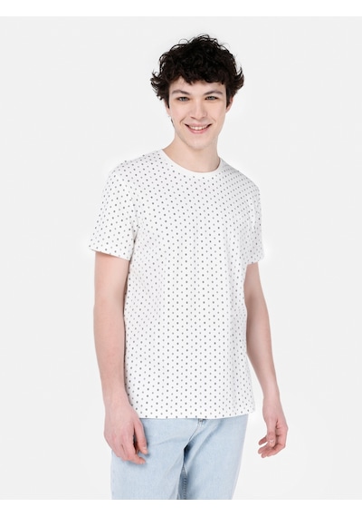 Colin's Colins Beyaz Erkek Tshirt K.Kol Cl1068264 Q1.V1 Ofw Beyaz