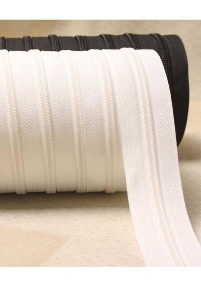 Şerit Fermuar 20 Mm 10 Metre Beyaz Nevresim Yastık Kılıfı Fermuar