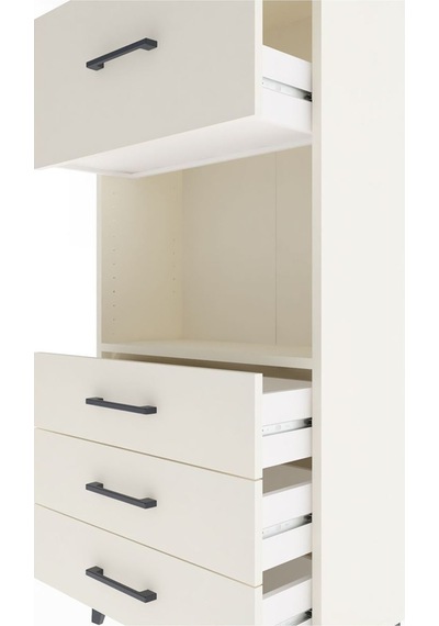 Arges Dolap Tek Raflı 4 Çekmeceli 60x30x134 Aytaşı-aytaşı Aytası