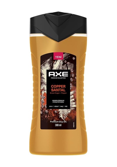 Axe Copper Santal Premium Duş Jeli 300 Ml - 7 Adet Tarı Sandal Ağacı