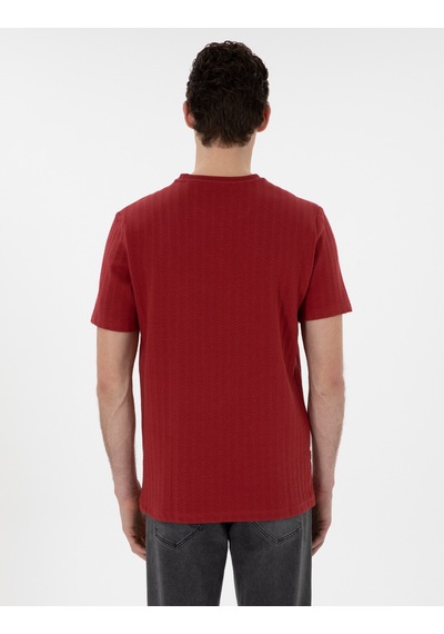 Pierre Cardin Erkek Nar Çiçeği Tişört 50302581-vr239 Nar Çiçeği