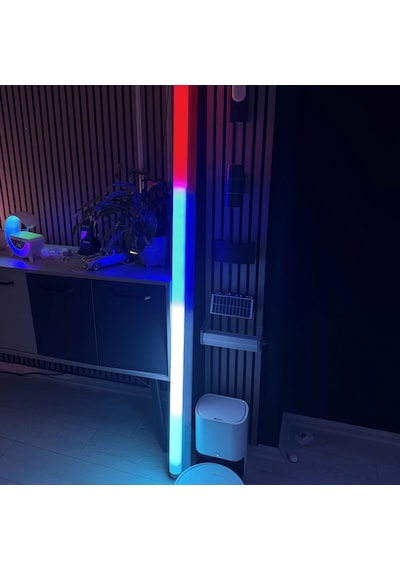 Pixel Rgb Led Işık Kanalı 12v Hazır Tak Çalıştır 2 Mt. Dinamik Efektli Alüminyum Profil Aydınlatma Seti Uzaktan Kumanda
