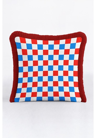 Retro Ekose Geometrik Kare Desenli Saçaklı Yastık Kılıfı - Mozaik Mavi Bordo Püsküllü Kırlent Kılıfı Derin Rota Lime Retro Ekose Geometrik Kare Desenli Saçaklı Yastık Kılıfı - Mozaik Mavi Bordo Püsküllü Kırlent Kılıfı Derin Rota Lime