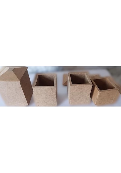 Hobi Adn Dekoratif Ve Kullanım Baharatlık Set Ahşap Mdf Ham Cnc Kesim El Yapım Ahşap