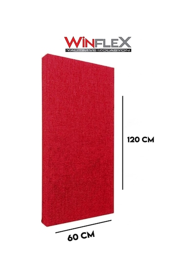 Akustik Kumaş Kaplı Panel-60x120cm Kırmızı