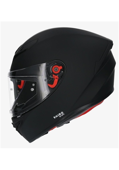 Shiro Fullface 1005 SH 870 Figther Monoclour SolidMat Motosiklet Kaskı Mat Black