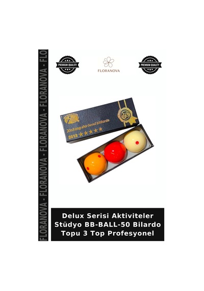 Delux Serisi Aktiviteler Stüdyo Bb-ball-50 Bilardo Topu 3 Top Profesyonel