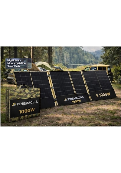 Prismacell 1000 Watt 1000w Katlanabilir Solar Panel Topcon Hücreli Yüksek Performanslı Katlanır Güneş Paneli