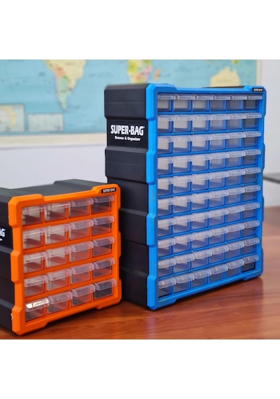 Super Bag Mono Blok Çekmeceli Organizer 60'lı Büyük Boy Asr-6000