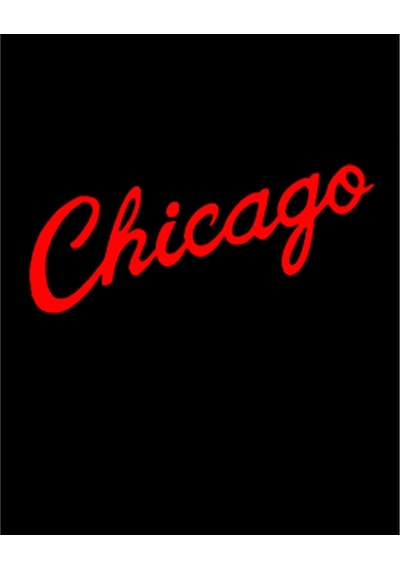 Zepplin Giyim Chicago Yazı Büyük Sırt Patch Yama Siyah