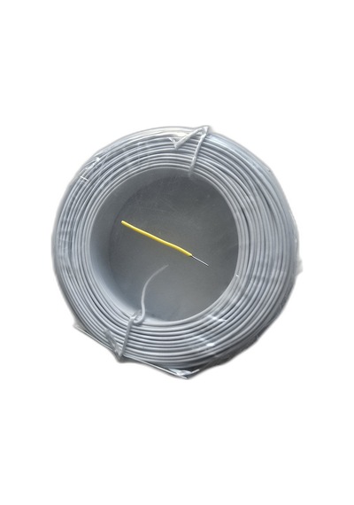 Tek Damarlı Kalaylı Tam Bakır Zil Teli Montaj Teli 0.50 Mm 100 Metre Beyaz Zil Kablosu
