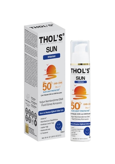 Thol's Sun Intense Tb7 Fluid Güneş Koruyucu - 50 Ml Kuru Ve Atopiye Eğilimli Ciltler İçin Yoğun Nemlendirme Etkili Fluid Güneş Koruyucu