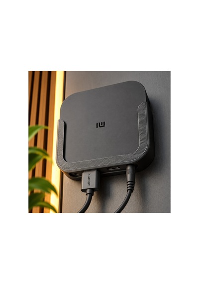 Mi Tv Box S Uyumlu Duvar Askı Aparatı Vidalı Tv Box Tutucu Stand Siyah