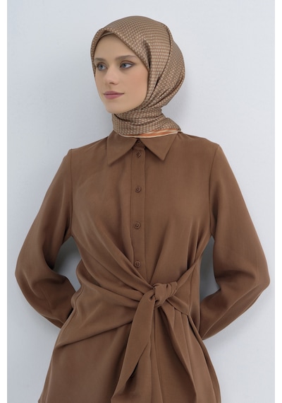 Armine Saf İpek Sura Eşarp-2026 İlkbahar-yaz- 952800d Turuncu-vizon