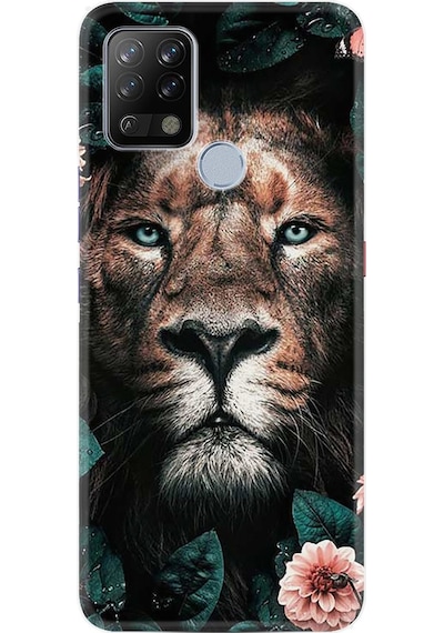 Tecno Pova Kılıf Resimli Silikon Leon Flowers 1307