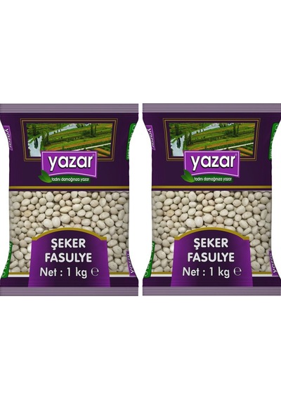 Yazar Şeker Fasulye 2 x 1 KG