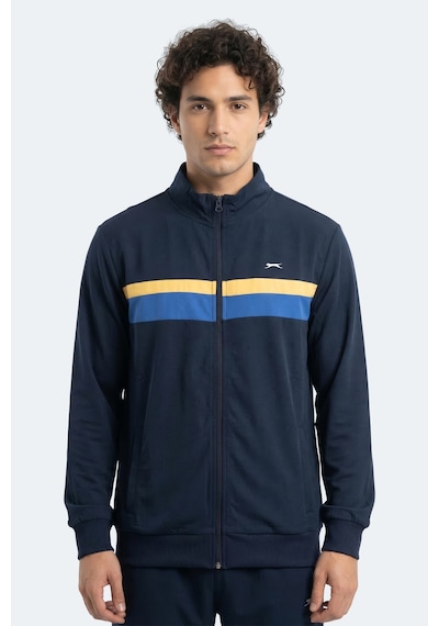 Slazenger Rencor Erkek Dik Yaka Fermuarlı Lacivert Sweatshırt