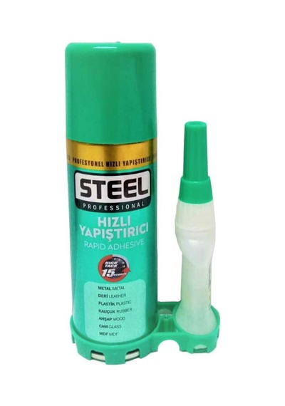 Steell Hızlı Yapıştırıcı Set Mdf Kit - Yeşil - 100 Ml Diğer