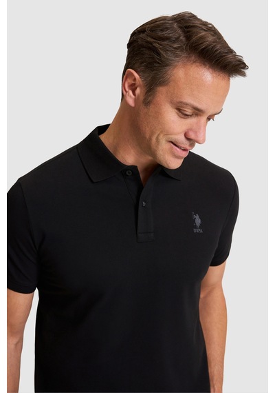 U.s. Polo Assn. Erkek Siyah Tişört Basic 50322303-vr046