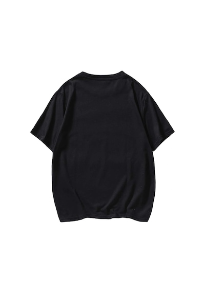 Erkek Siyah Tişört Oversize Chıcago T-shirt Siyah