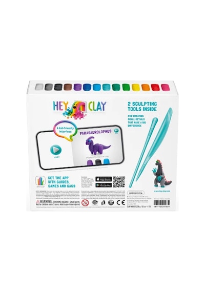 Hey Clay Yaratıcı Kil Seti - Mega Dinos Çok  Renkli