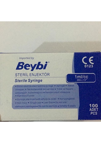 Beybi 1Ml İnsülin Enjektörü 100 Adet