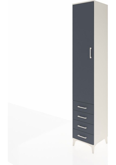 Hyperion Dolap 5 Raflı 4 Çekmeceli Tek Kapaklı 44x44x243 Ayta... Aytaşı