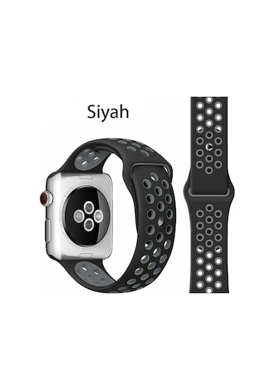 Apple Uyumlu Watch 7 8 9 10 Seri 40 41 42mm Uyumlu Spor Silikon Kordon