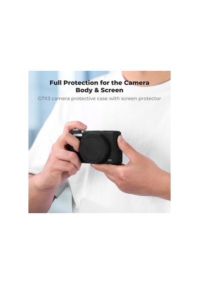 K&f Concept Canon G7x Mark Iıı Black Siyah Slikon Kılıf