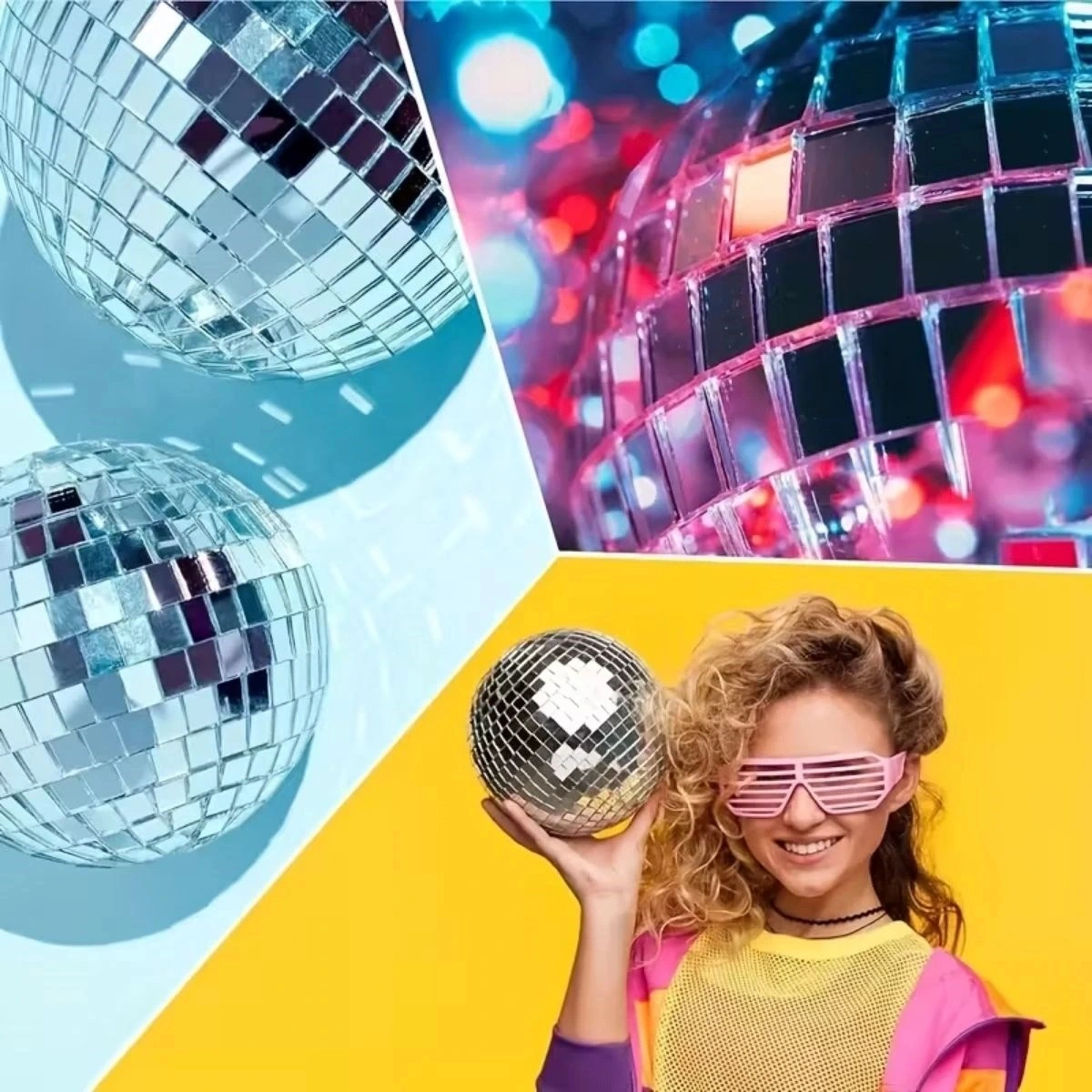 Kare Silver Cam Mozaik Fayans Çıkartmaları El İşi Kare Cam Fayans Kendinden Yapışkanlı Aynalı Dekor