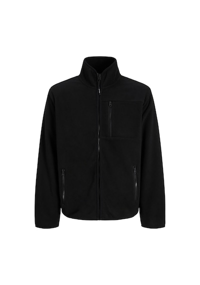 Jack & Jones Lupo Erkek Siyah Polar Ceket 12298667-b