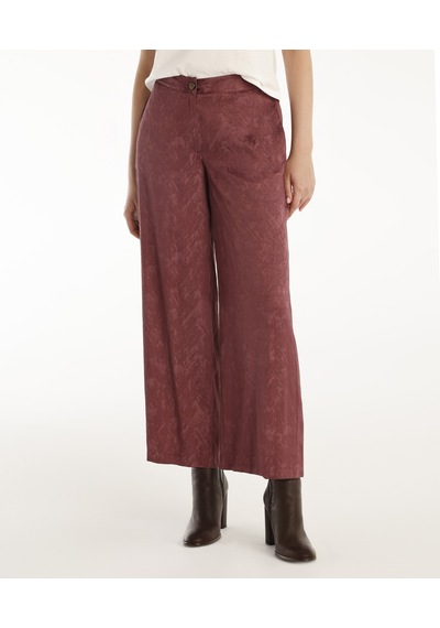 Yargıcı Geniş Paça Pantolon Bordo