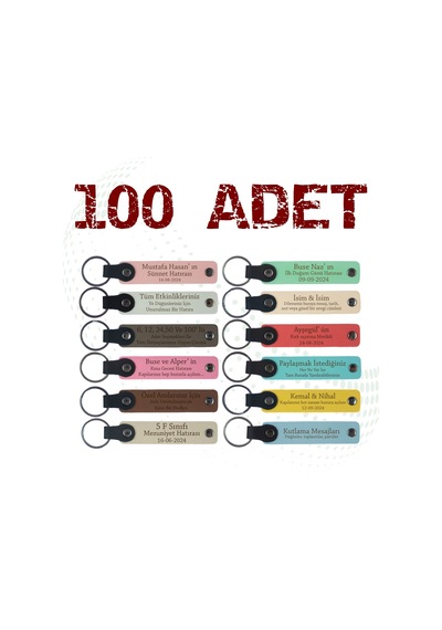 Mezuniyet Partisi İçin Tüm Sınıfa Özel, 100' Lü Set, Muhteşem lik Anı ve Hatıra Anahtarlığı