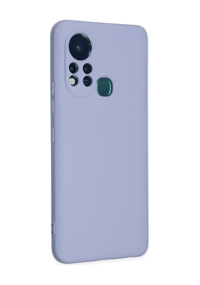 İnfinix Hot 11s Kılıf Nano İçi Kadife Silikon - Lila -