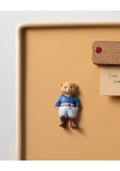 Madame Coco Emma Bear Magnet - Lacivert/gri - 4x8 Cm 8684427187012 Çok Renkli
