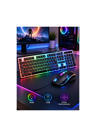 J-Tech V2 i5-14400F 16 GB 512 GB SSD 8G RX580 24" Free Dos Masaüstü Oyuncu Bilgisayarı