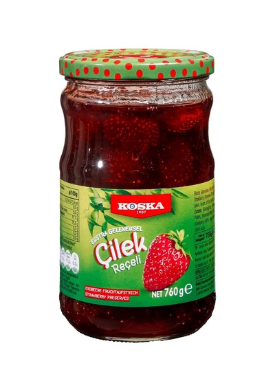 Koska Ekstra Geleneksel Çilek Reçeli 760 G %45 Meyveli 4'li Avantaj Paketi - 4 Adet Tarı
