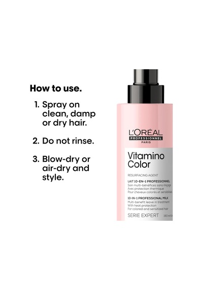 Serie Expert Vitamino Color Boyalı Saçlar Için 10 Etkili Mucize Bakım Spreyi 190ml Diğer