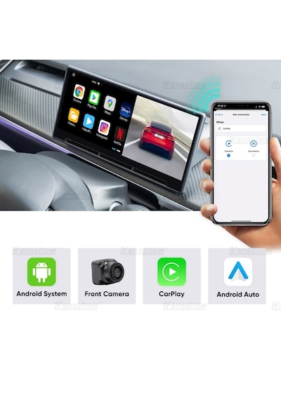 Tesla Model Y / Model 3 F9 9 İnç Orta Konsol Paneli Dokunmatik Ekran Carplay / Android Auto Akıllı Kontrol