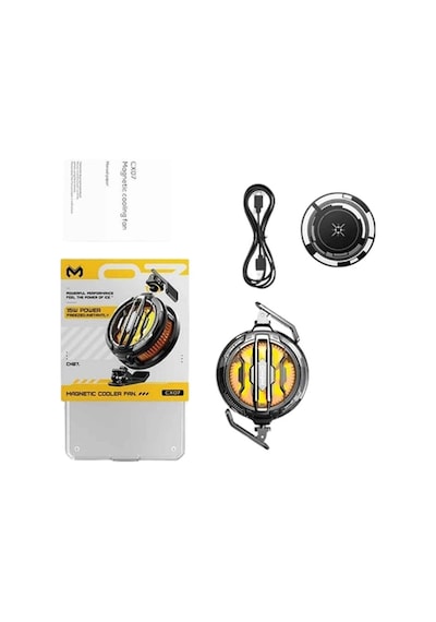 Hubrendy Tekno Mobil Oyunlar İçin Serinletici Telefon Fanı Sessiz Çalışma Geniş Kıskaçlı Tasarım