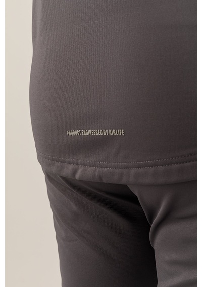 Airlife Power 22 Cr Line Tam Boy Fermuarlı Erkek Büyük Beden Dik Yaka Sweatshirt Smoked Füme