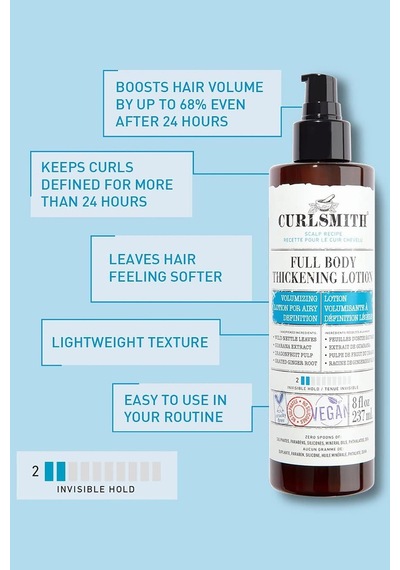 Curlsmith Saç Kalınlaştırıcı Durulanmayan Hacim Veren Losyon 237 ML