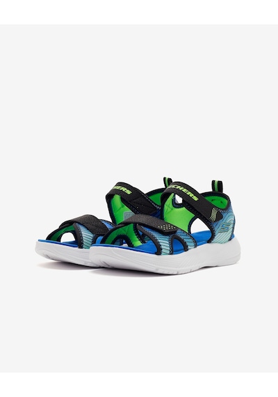 Skechers Mıcrospec-splash Büyük Erkek Çocuk Siyah Sandalet 407034l Bklm Siyah