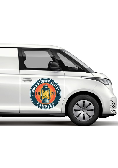 Kamp Sticker, Kampçı Camping Adventure Off Road Sticker, Araba Oto Pickup Karavan Sticker 02023 10X10 Cm